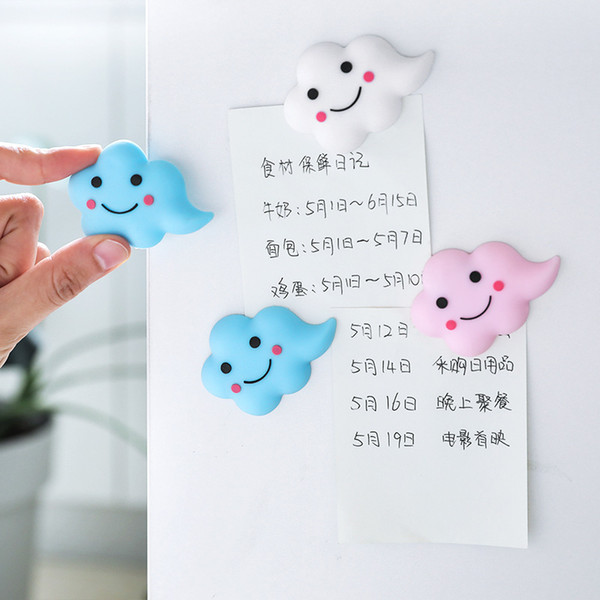 Cartoon Fridge Magnets Cloud Design Wall Stickers Room Magnetic Furniture Anti-collision Sticker Home Decor DIY Wall Decoration