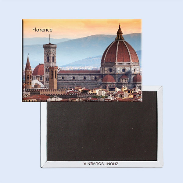 Souvenir Magnets FREE Shipping,Italy Florence CIty Scene Tourist Metal Fridge Magnet SFM5200