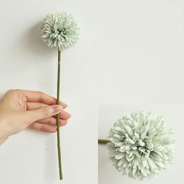 29CM 9 Colors Artificial silk dandelion ball flower branch home wedding decorative fake flowers floral arrangement