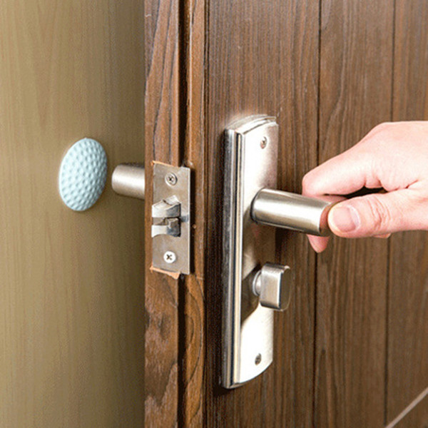 Hot Dropship Wall Thickening Mute Door Stickers Golf Modelling Rubber Fender Handle Door Lock Protective Pad Protection Wall Stick