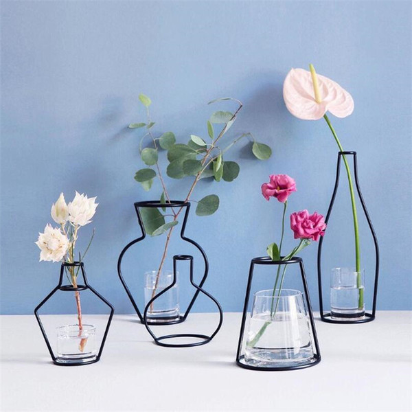 Home Decoration Home Accessories Wrought iron Vase Dried Flower Vase Family Decoration Flower Decoration Simulation vase