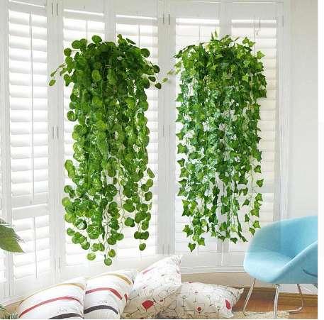 Artificial Green Leaf Ivy Wall Decor Room Decoration Fake Plants Wedding Decoration Vine Outdoor Indoor Plants Garden 10