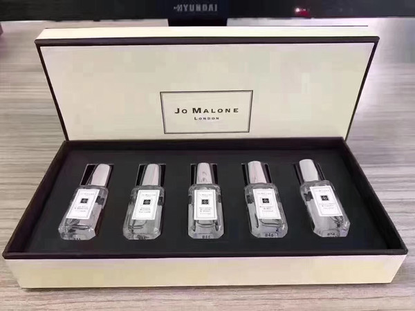 2019 Limited Edition Perfume Set Jo Malone London Colonge Collection 9ML*5pcs Amazing Smell Portable Fragrance Kit Free shipping