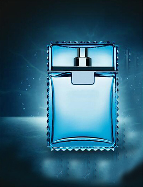 Best selling V Letter Light blue bottle cologne for gentleman energetic health perfume 100ml for men long lasting time.