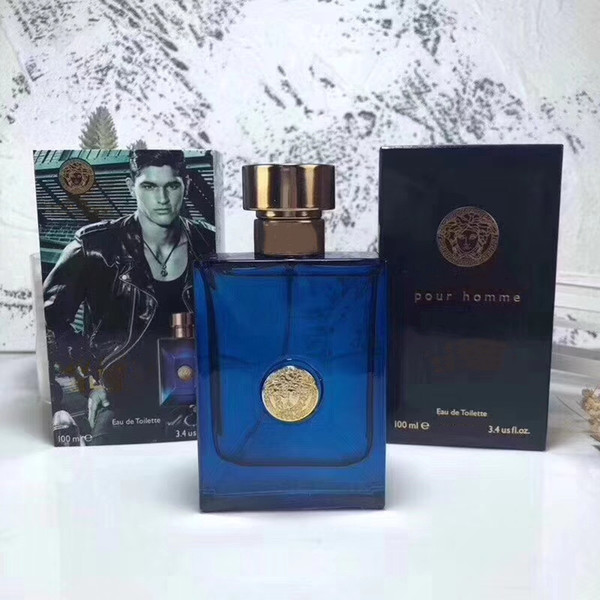 Trendy Sea God eau de toilette nature spray for men 100 ml classical fragrance blue bottle long lasting time spray.