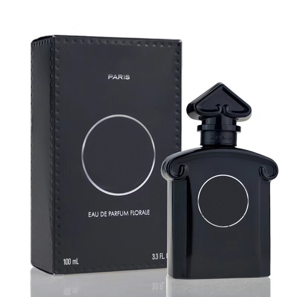 Trendy perfume French EAU DE PARFUM black bottle sexy smell Small skirt high quality florale long lasting time.