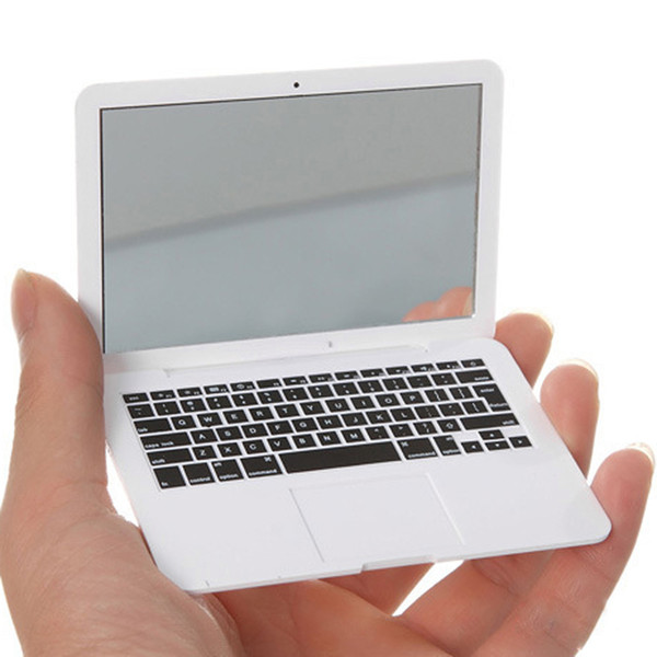 MirrorBook Air White Mini Novel Makeup MirrorBook Air Mirror For Apple MacBook Shaped 88 H7JP DHL