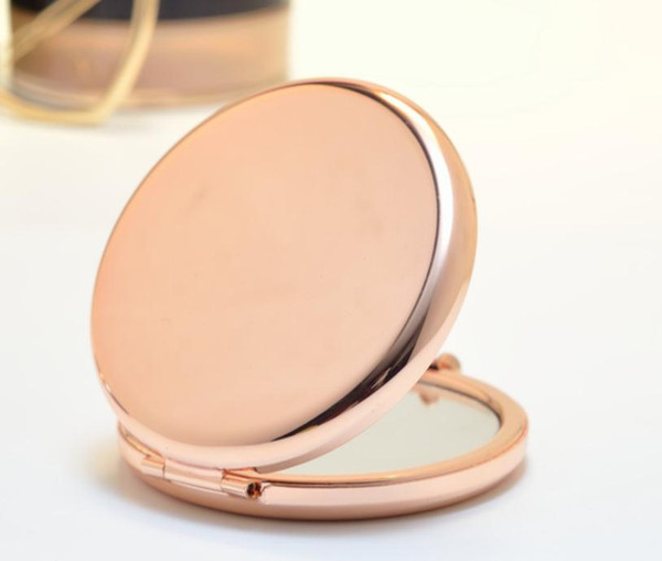 2018 cosmetic metal small 6.5cm mirror wedding favor high quality free shipping two sides mirrors hot sales SN840