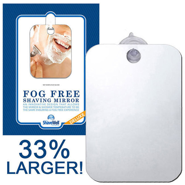 Shave Well Fog Free Mirror Deluxe Fogless Shower Shaving ANTIFOG-MIRROR