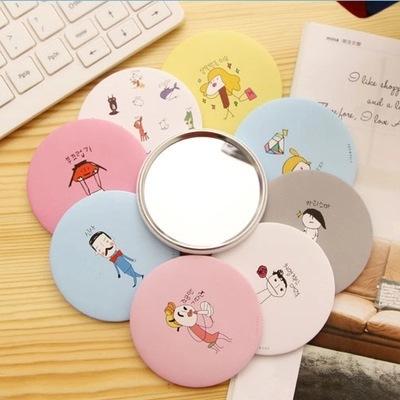 7cm mini One Side Small Makeup Mirror Hand Pocket Travel Mini Cosmetic Mirror