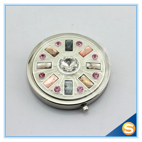 Yes Foldable and Metal Frame Material Decorated Pocket Mirror