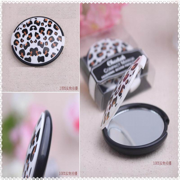 Free Shipping,Popular Reflections Elegant Leopard grain Pocket Mirror Wedding Favors and Gift