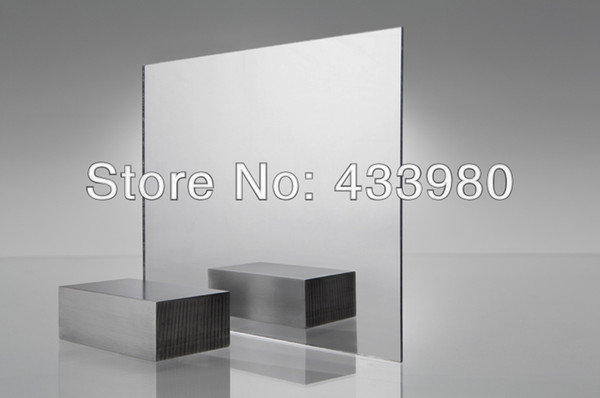 400mm x 300mm x 3.0mm Acrylic (PMMA) 1-Sided Clear Mirror - 3 pcs/lot