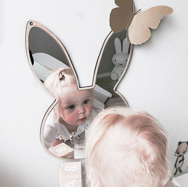 Hot Sale Beautiful Reflecting Mirror Nordic Children Mirror Creative Home Decoration Crafts Baby Camera Props Ornaments