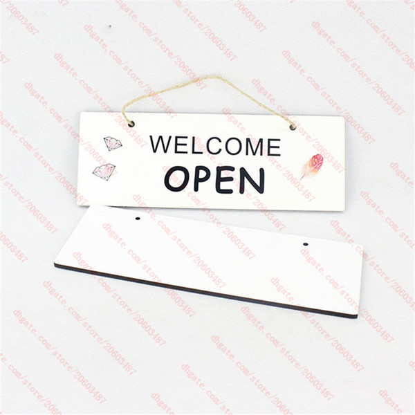 sublimation sublimation mdf blank wall Plaques door hanger Number plate heat transfer printing blank consumable 280*100*5mm DR-003