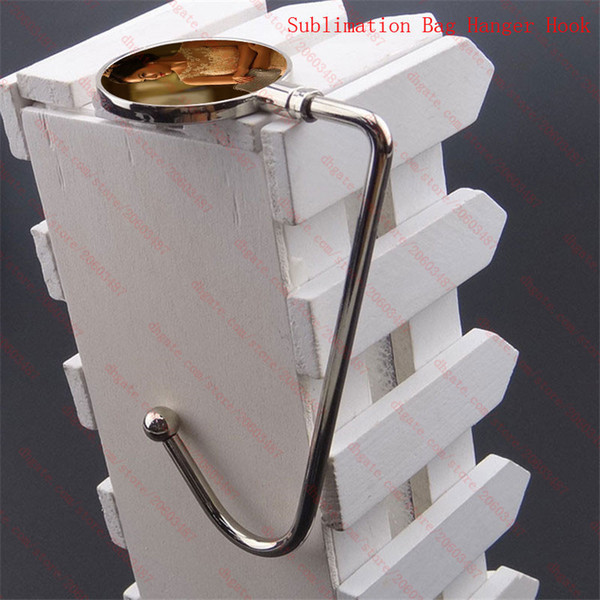 sublimation bag hanger hook consumables hot transfer printing metal blank diy bags hanger materials gift wholesale