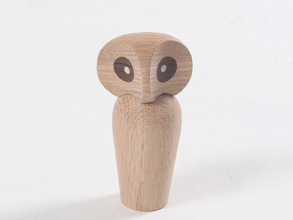 Figurine Art Home Decoration Wooden Symbol Owl of Strength and Wisdom Doll Crafts Birthday Gifts Creative Crafts Ornaments