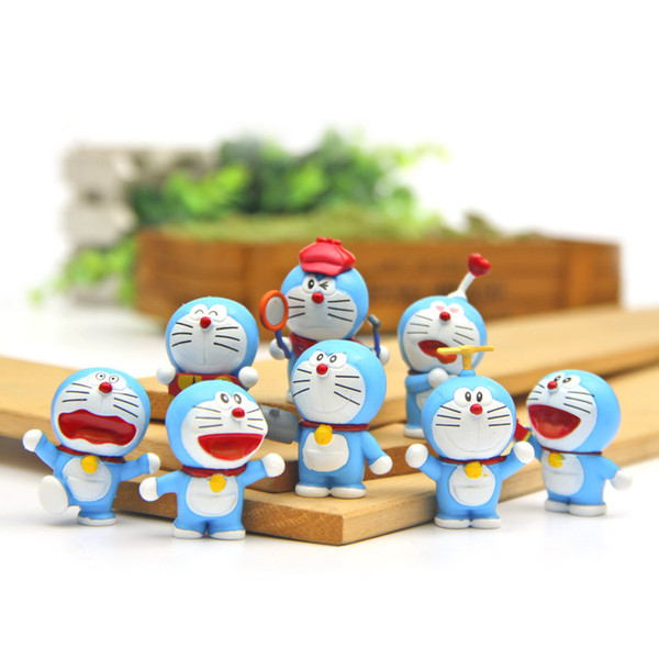 Cute Doraemon Valley Collection PVC Action Figure Cartoon Anime Model 4cm Toys Birthday Gift Desktop Decoration Crafts Doll