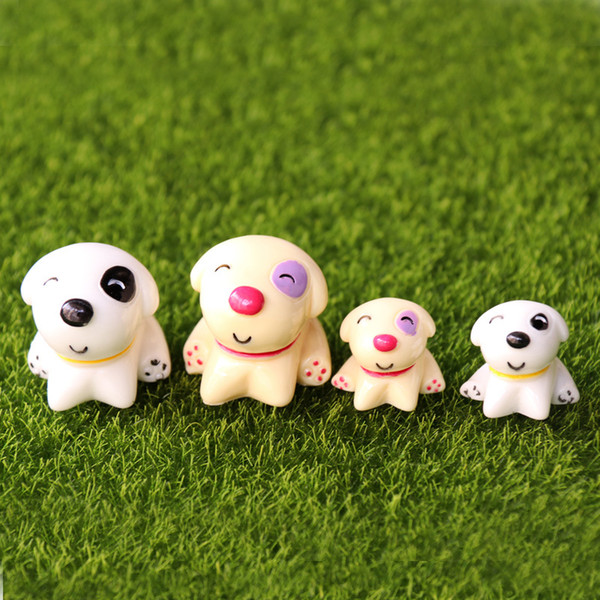 Mini Cute of Puppy 2*3cm Lovely Resin Miniature Model Kids Toys Zakka Desktop Decoration Crafts Figure Micro-landscape Toys