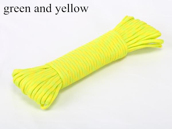 Factory Direct Shoelace Paper Bag handle DIY Parachute Cord Braided Rope with 7 Strands Light Double Colors of 5 Options 20m/pc