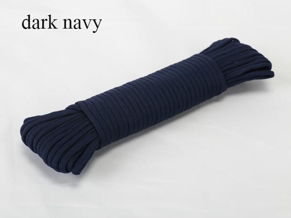 Factory Direct DIY Parachute Cord Braided Rope with 7 Strands Dark Navy Dark Colour Series Many Options 20m/pc