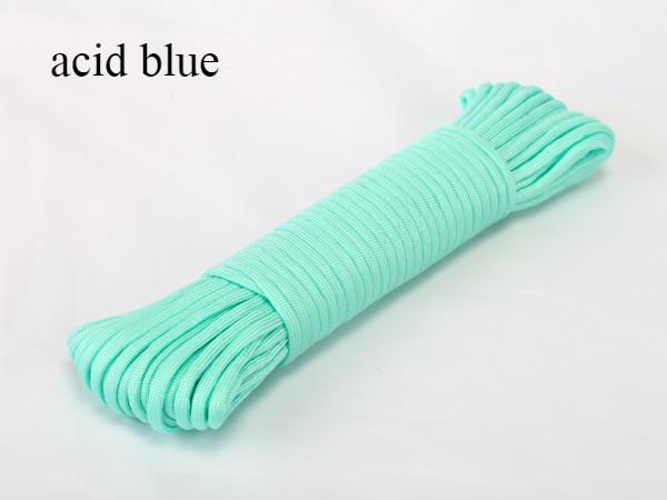 Factory Direct Shoelace Paper Bag handle DIY Parachute Cord Braided Rope with 7 Strands Blue & Green Colour Series Many Options 20m/pc