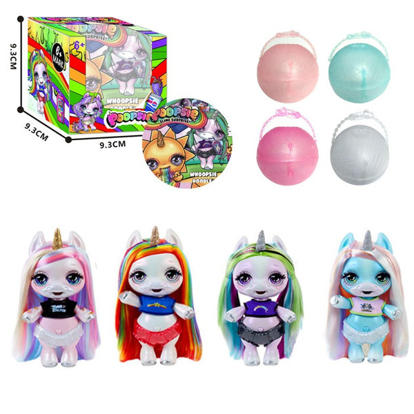 Lol Poopsie Slime Surprise Unicorn Toys Surprises Ball Toy Feeding Bottle 2Levels Shrink Film 4 Pieces One Suit Kids Doll Kit 13dw E1