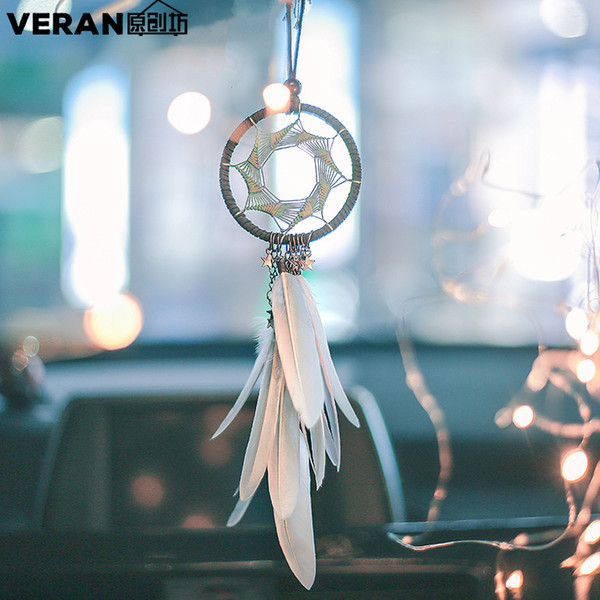 Ins originally restored Qimangxing Dreamnet automobile pendant hanging creative car-borne jewelry feather hanging XR049