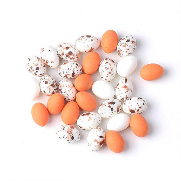 Diy Dollhouse Miniature 3D Cute Eggs Resin Model Quail Egg Pigeon Egg Mini Bird Egg Micro Landscape Home Decor ZC0249