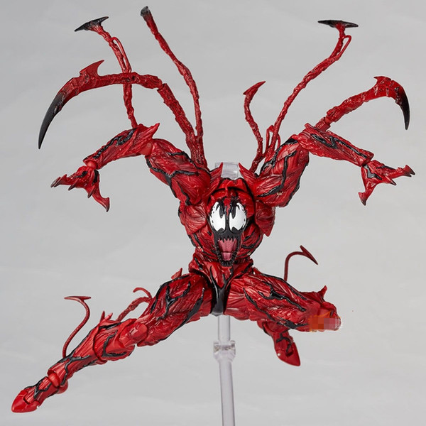 Marvel Red Venom Carnage In Movie The Amazing Spiderman Bjd Joints Movable Action Figure Model Toys C19042101