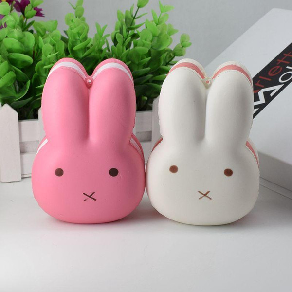 12CM Jumbo Rabbit Bunny Squishy Cake Slow Rising Cute Animal Phone Straps Kid Toys Squeeze Soft Relieve Anxiet Gift For Easter