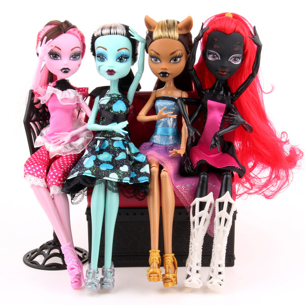 home decora Monster High Dolls Elf Monster High School Girls Dolls HOTSale Dolls Good Quality Little Girls Toys Birthday Gifts Children's C