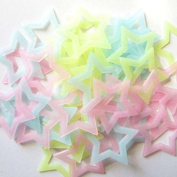 40PCS DIY Mixing Kids Bedroom Fluorescent Glow In The Dark Stars Wall Stickers Home For Living Room Ceiling ation