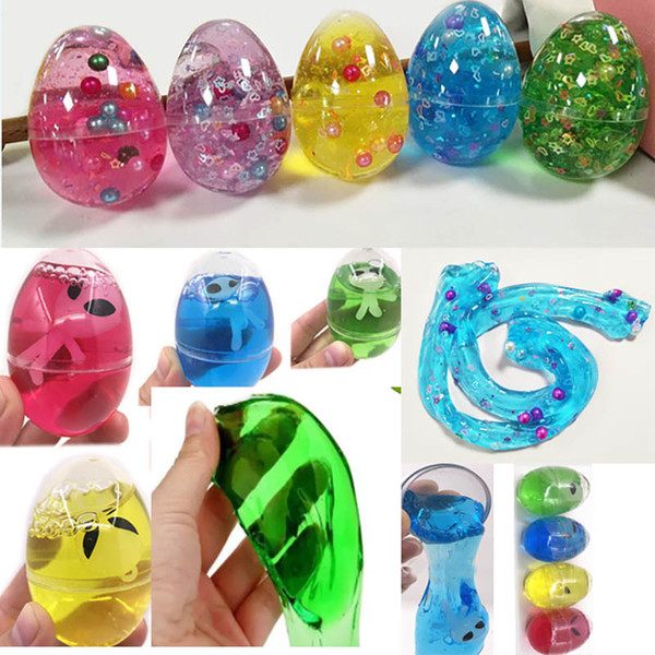 DIY Egg Alien Crystal Slime Putty Mud Squeeze Sludge Toys Novelty Decompression Relief Toys Party Favor Gifts WX9-492