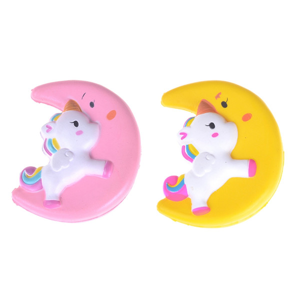 100pcs Cute Kawaii Moon Unicorn Squishy Slow Rising Cream Scented Decompression Toys Cartoon Squishies Antistress Toys Squishi For kids