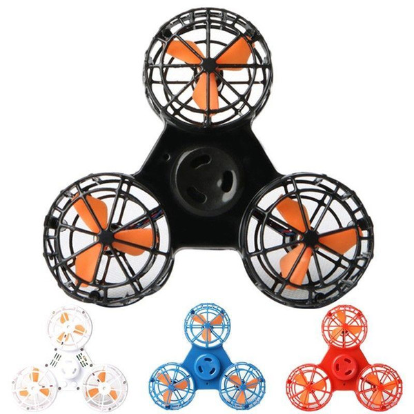 Flying Fidget Spinner Mini Rechargeable Automatic Rotatable Finger Spinner Novelty Items For Autism Anxiety Stress ReleaseToy 50pcs