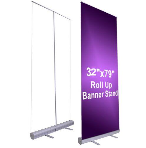 80*200cm Professional Retractable Roll Up Banner Stand Trade Show Signage Display Brand New