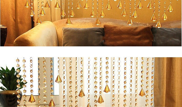 Delicate Crystal Bead Curtains Transparent Eight-square Bead Suspension Curtains Pretty Crystal Room Dividers Eight Colors 50m/LOT