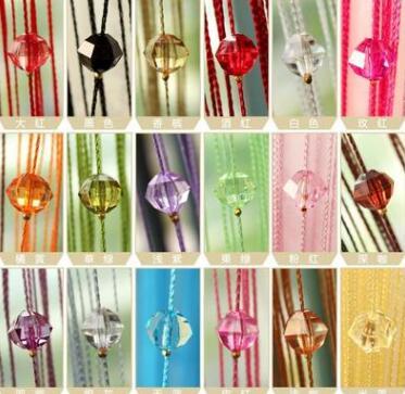 New Arrive Acrylic Beaded String Curtain Fly Insect Door Screen Divider Window Blind Drape