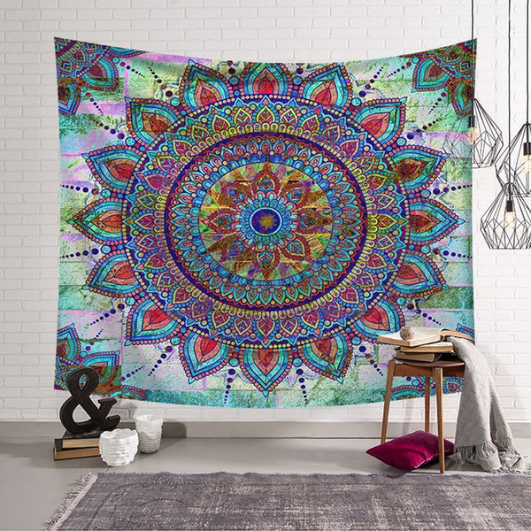 boho bohemian decor mandala tapestry Moroccan wall hanging cloth modern living room decoration decorative blanket carpet