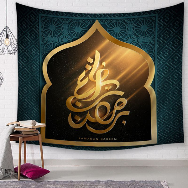 ramadan decoration muslim tapestry moon wall hanging tenture islamic carpet modern ethnic home decor