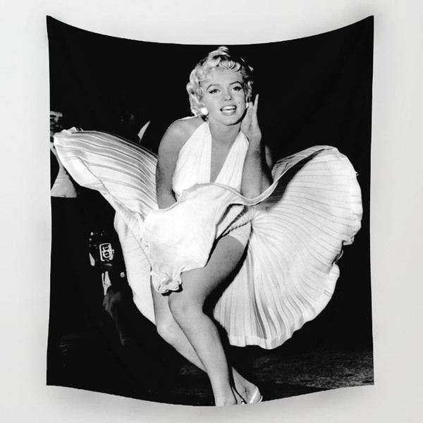 2017 New Marilyn Monroe Tapestry Hippie Wall Hanging Bedspread beach towel picnic mat 51