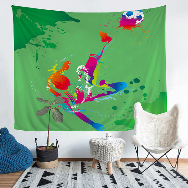 Wholesale - Football Polyester Tapestry Fresco Yoga Beach Blanket Towel Home Decoration Beachwear Bath Throw Shawl