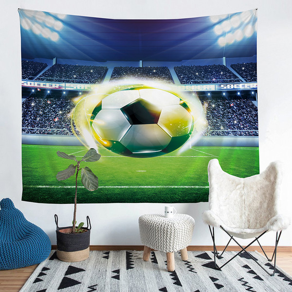 Wholesale - Lawn Football Polyester Tapestry Fresco Yoga Beach Blanket Towel Home Decoration Beachwear Bath Throw Shawl