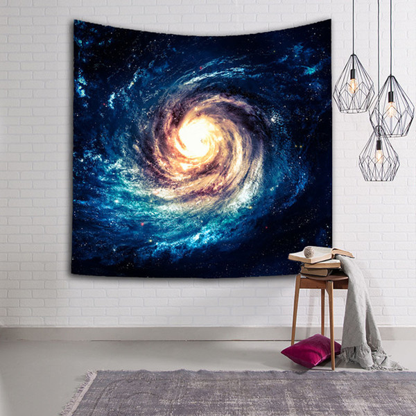 Swirl Galaxy Tapestry Wall Hanging Psychedelic Wall Fabric Euro Covers Sofas And Chairs Bedspread Beach Towels