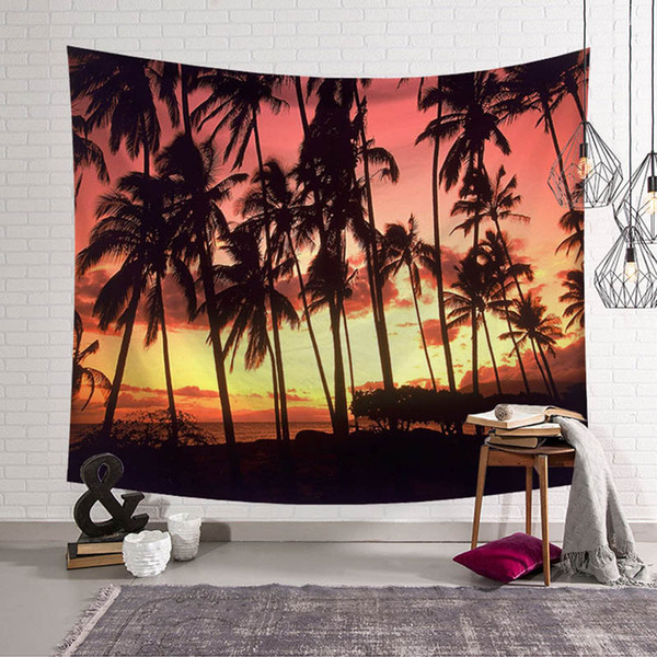 Gloaming Wall Tapestry Beach Carpet On The Wall Decoration Boho Chic Wall Hanging Fabric