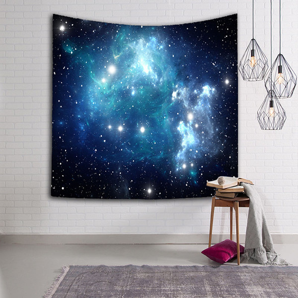 Starry Sky Bedspread Tapestry Wall Sheet Decorative Fabric Beach Carpets Wall Hanging Bedspread