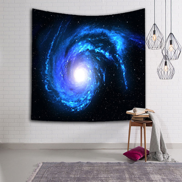 Psychedelic Hanging Wall Tapestry Home Textile Wall Decor Galaxy Bedspread Mat On The Beach