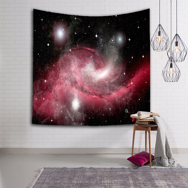 Fabric Cosmos Tapestry Swirl Sky Wall Hanging Tapestries Home Textile Bedspread Large Beach Towel