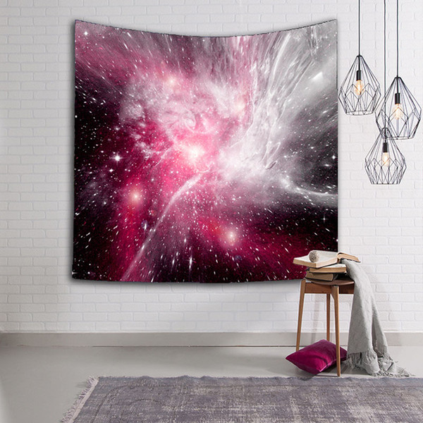 Starry Sky Wall Hanging Tapestry Fabric Wall Decor Bedspread Beach Towels Home Textile Rectangle